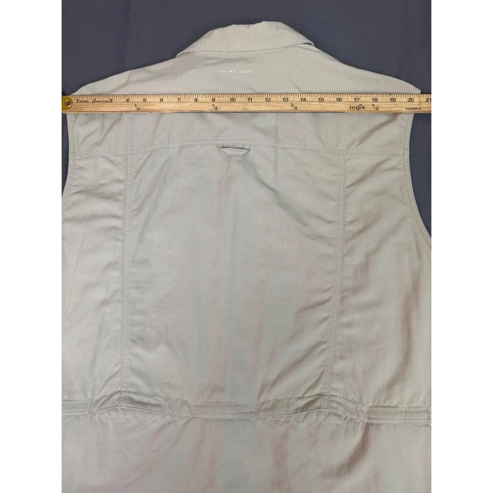 Columbia Titanium Omni Dry Mens 2X Utility Vest Tan Beige Fishing Hiking‎ Cargo